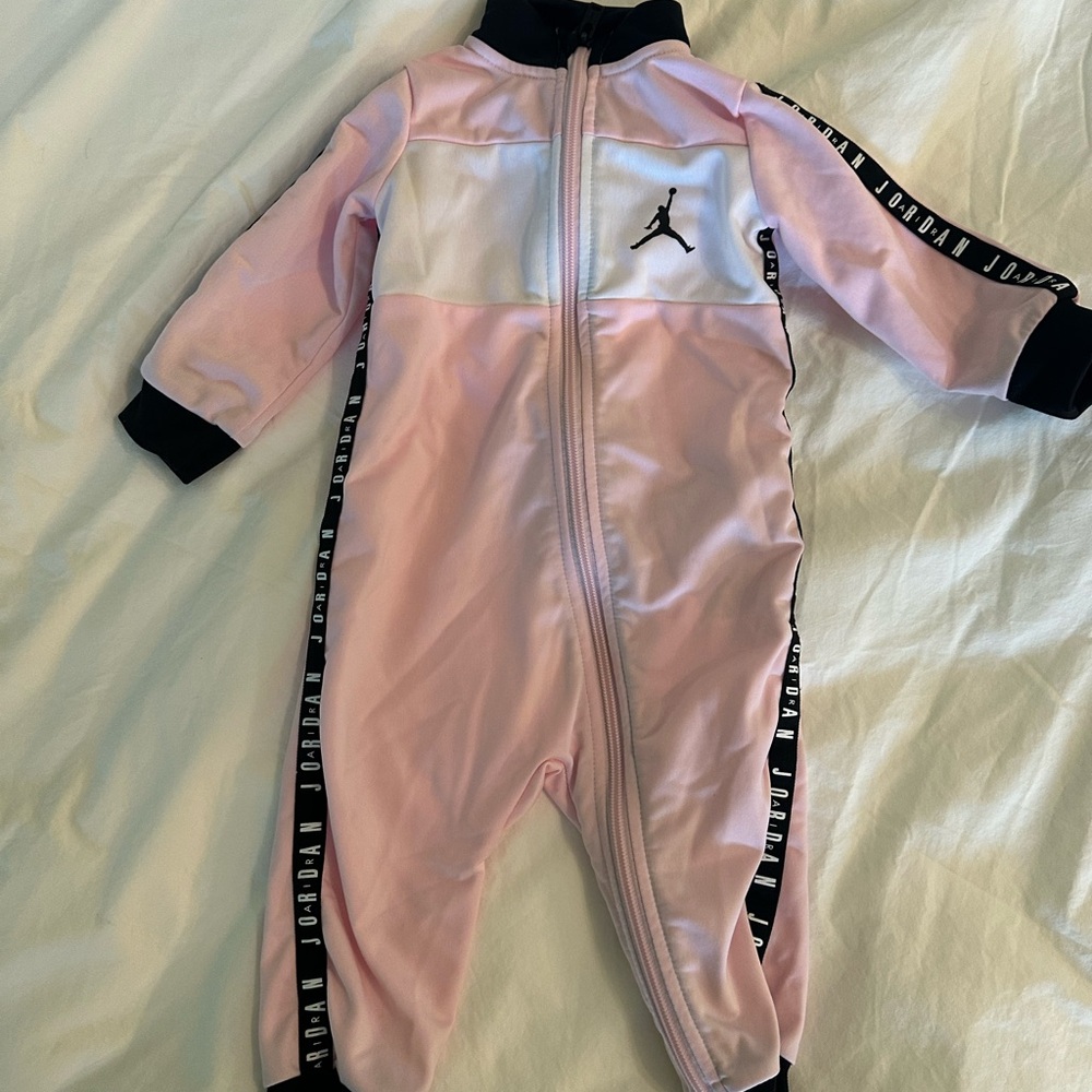 Pink Jordan Onsie long-sleeve